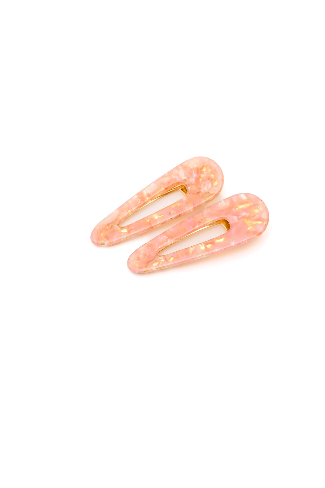 2 Pack Hair Clip in Pink Shell