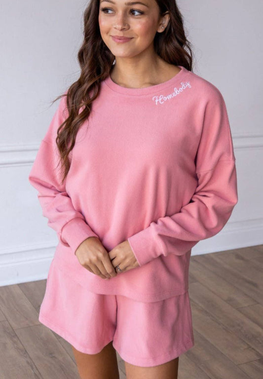 Pretty in Pink Lounge Set: Shorts