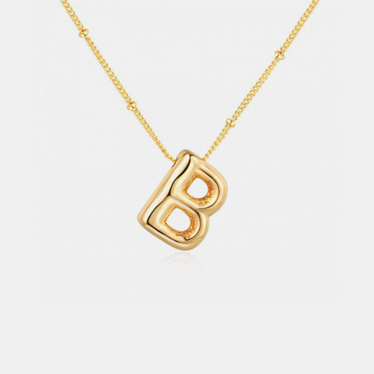 Bubble Initial Necklace: A - J