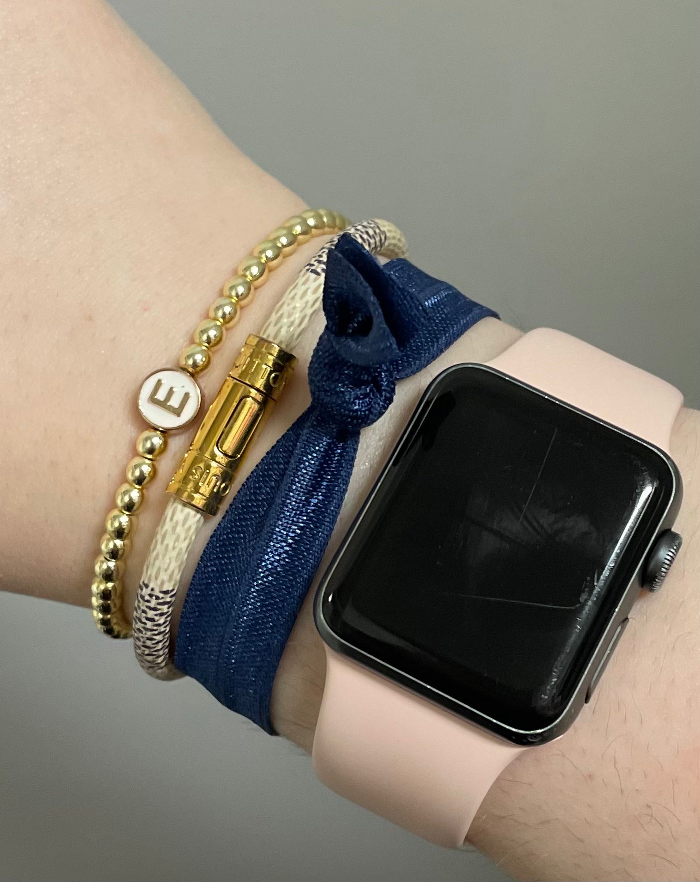 Initial Beaded Bracelet