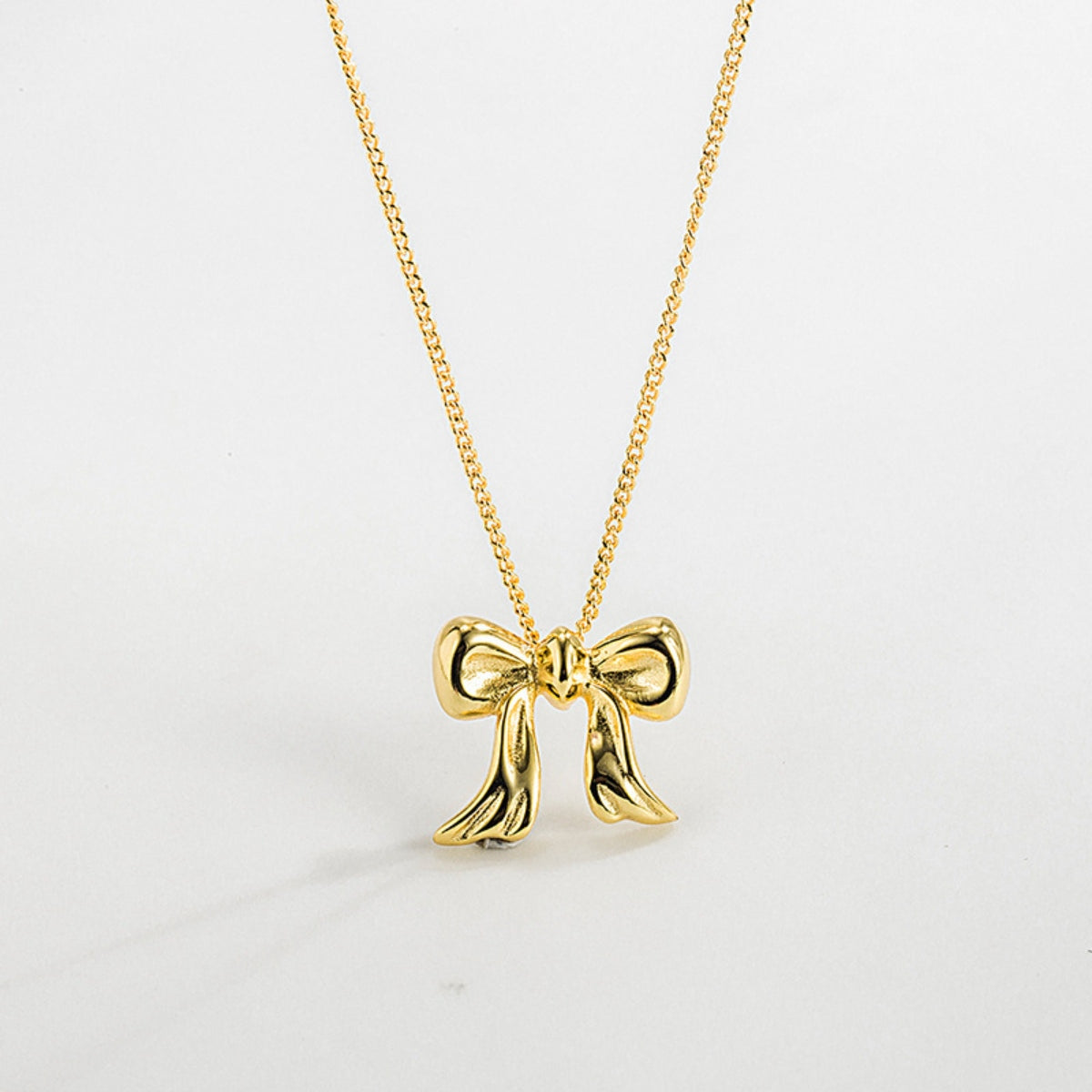 Gold Bow Necklace