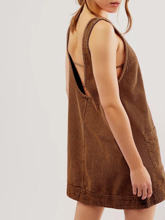 Open Back Mini Dress