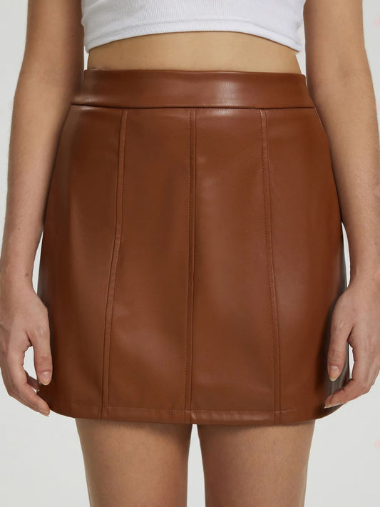 All Lined Up Mini Skirt