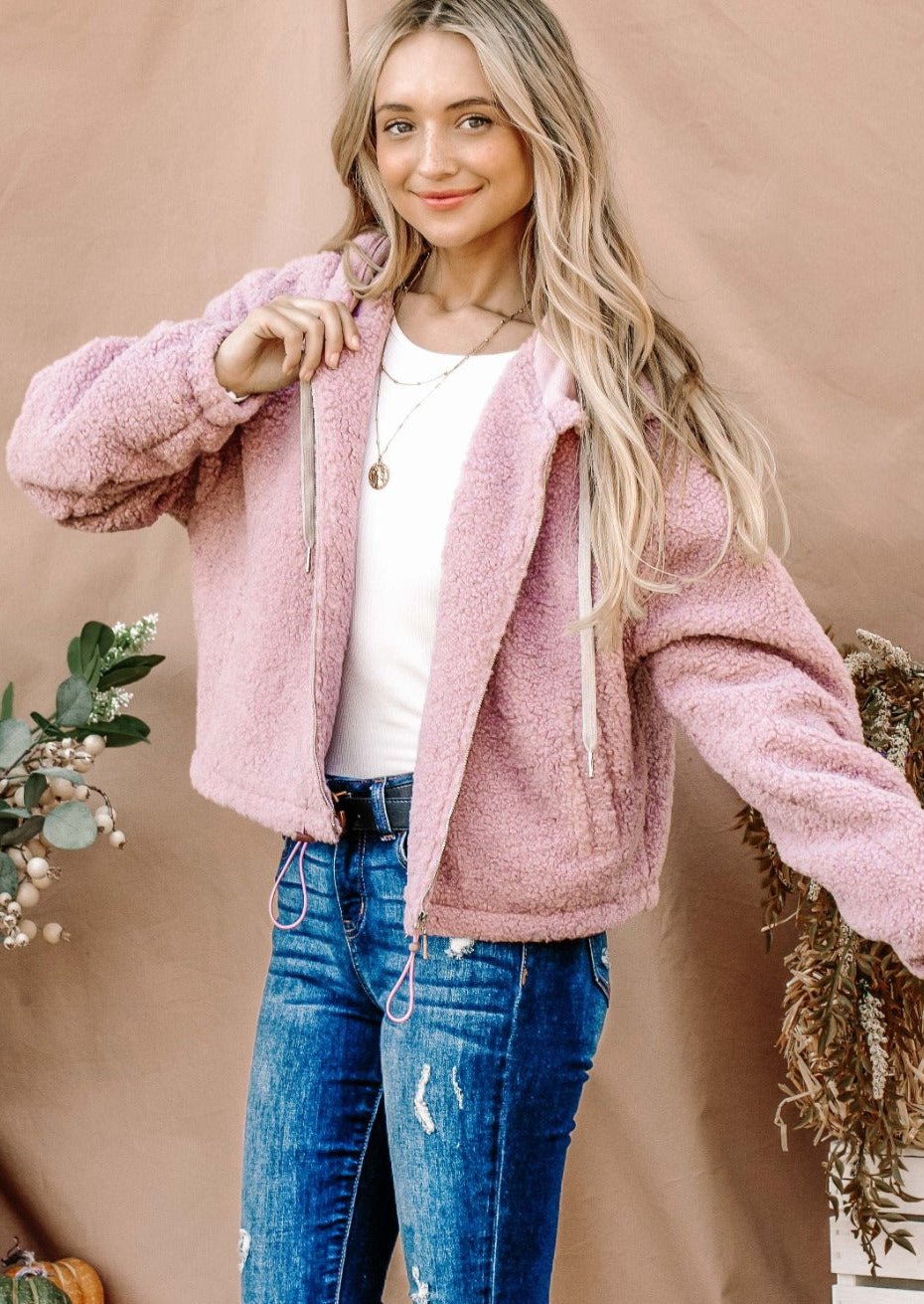 Cropped Sherpa Jacket