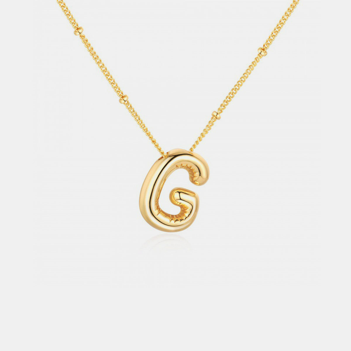 Bubble Initial Necklace: A - J