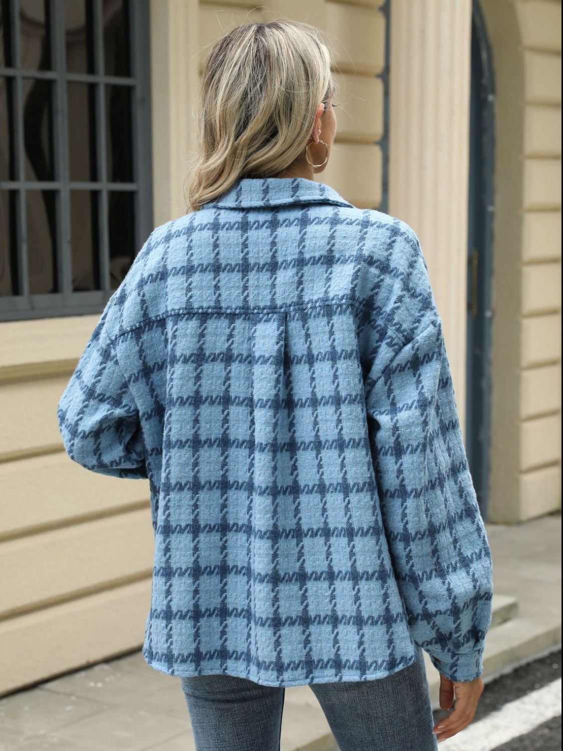 Plaid Collared Jacket