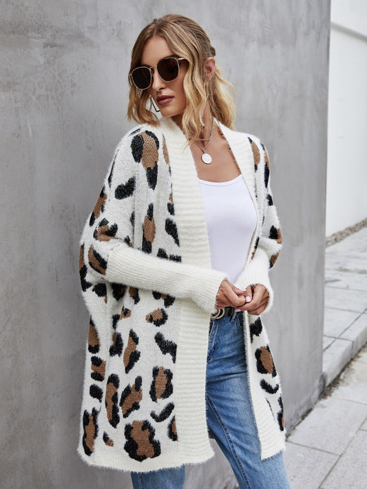 Leopard Fuzzy Cardigan
