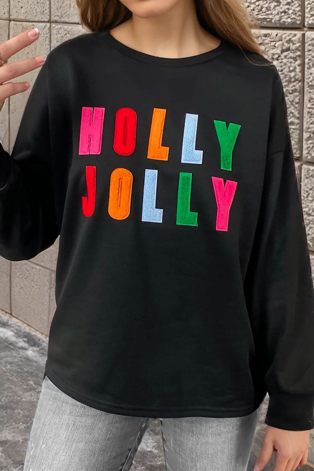 Holly Jolly Long Sleeve Top