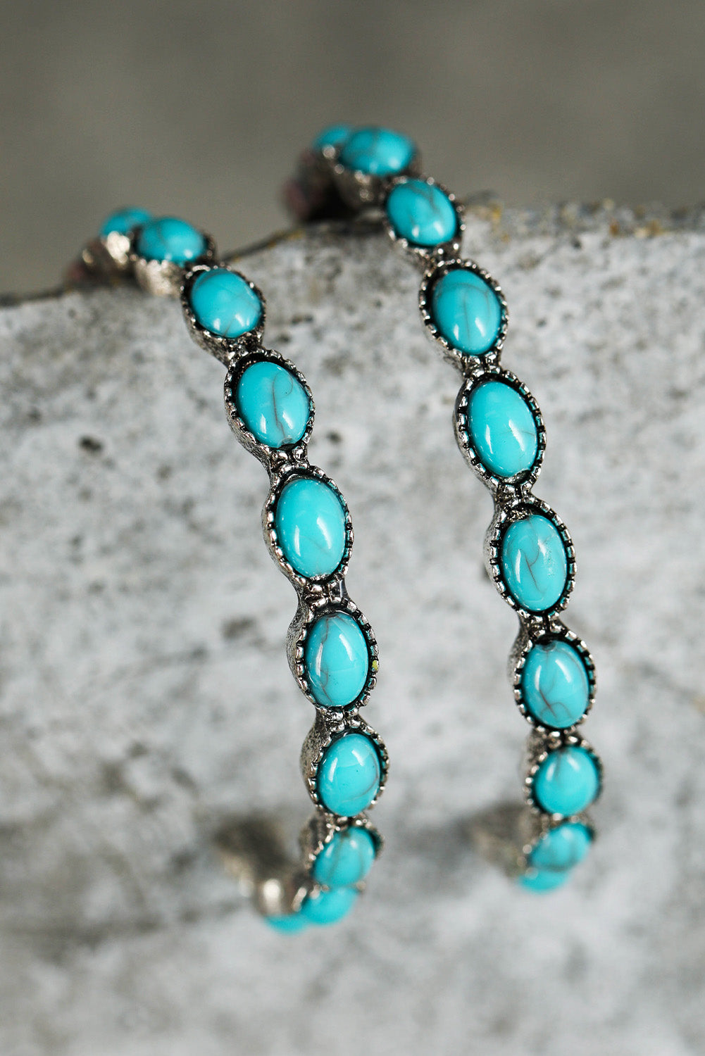 Vibrant Gemstone Hoops