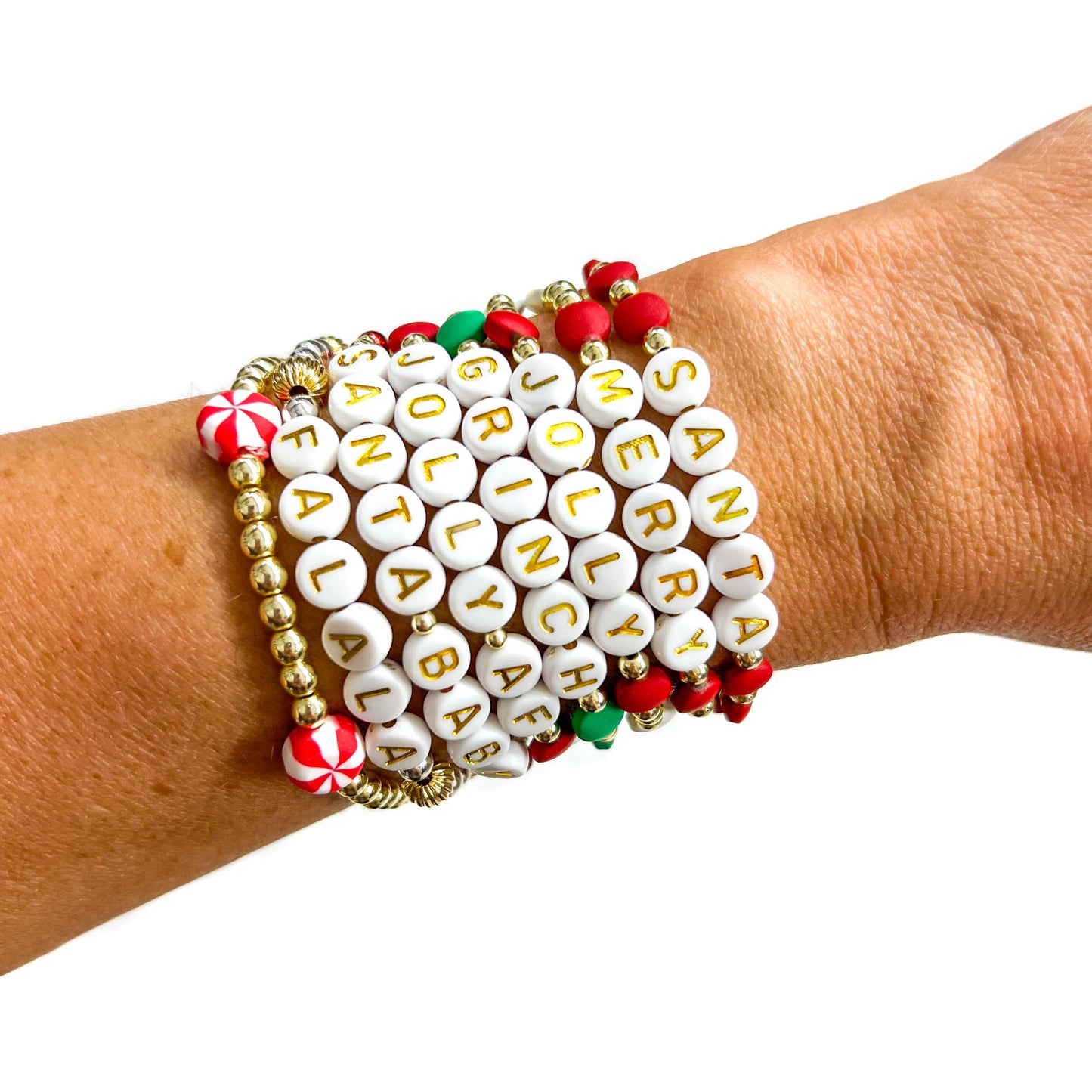 Christmas Beaded Bracelets