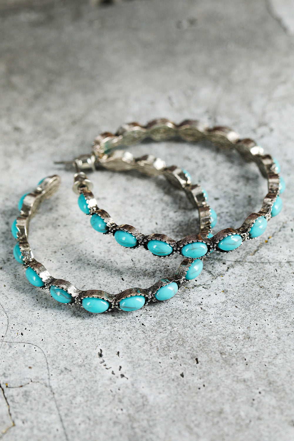 Vibrant Gemstone Hoops