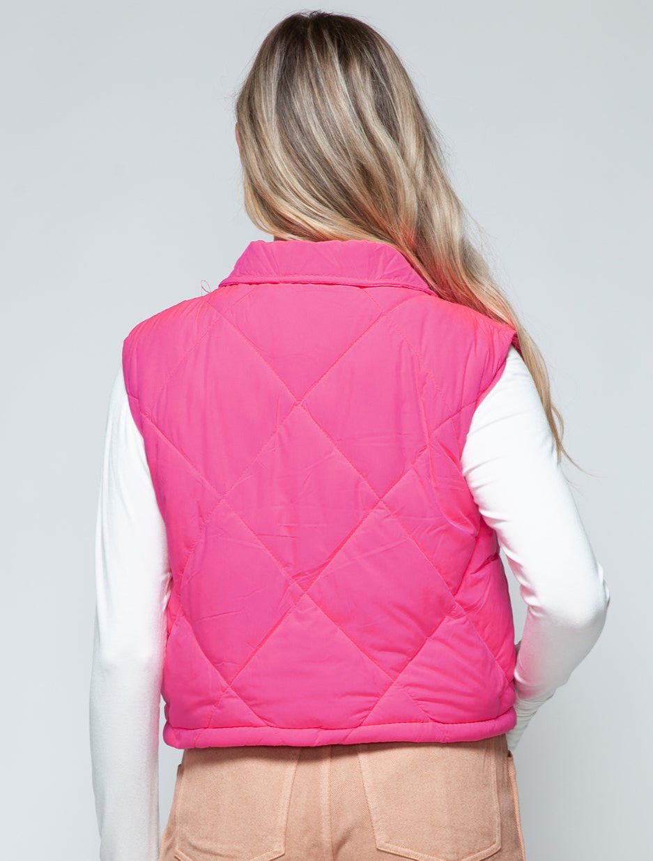 Quilted Crop Vest