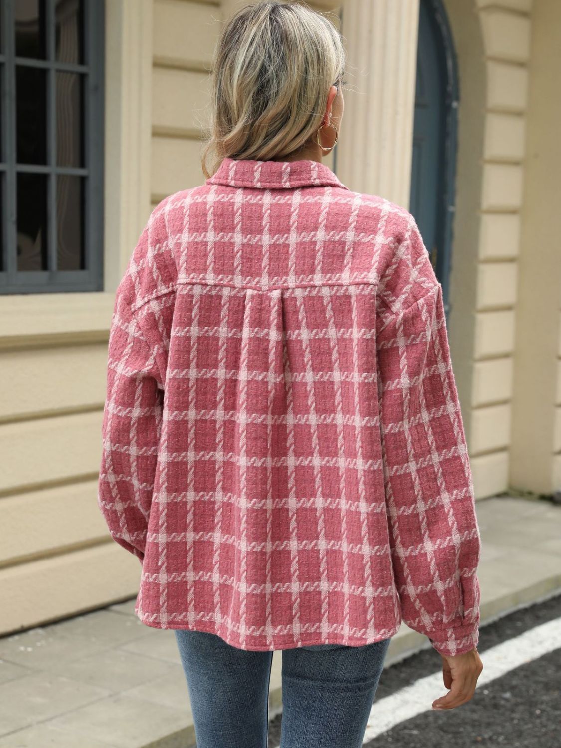 Plaid Collared Jacket