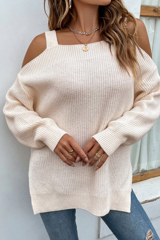 Cold Shoulder Long Sleeve Top