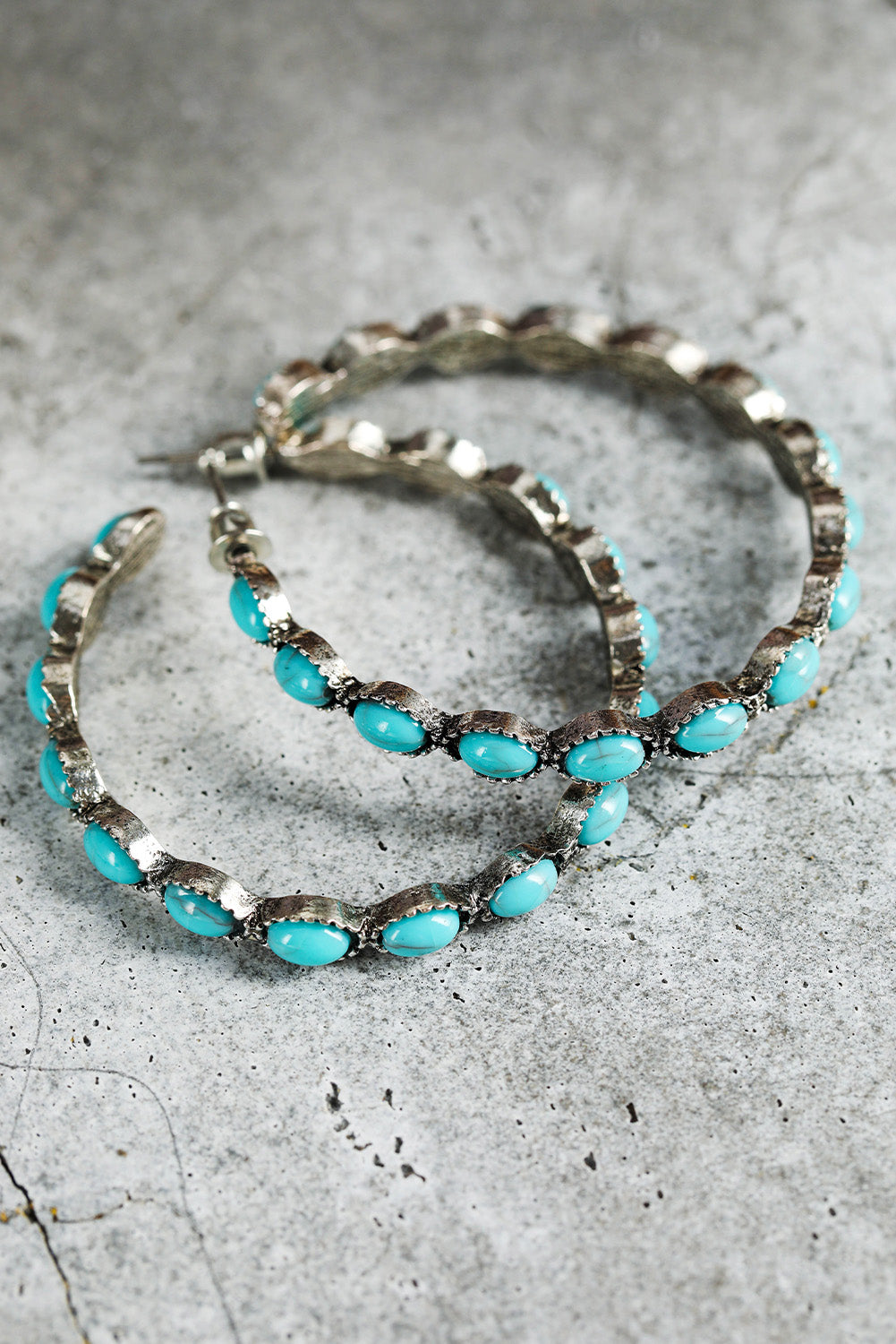 Vibrant Gemstone Hoops