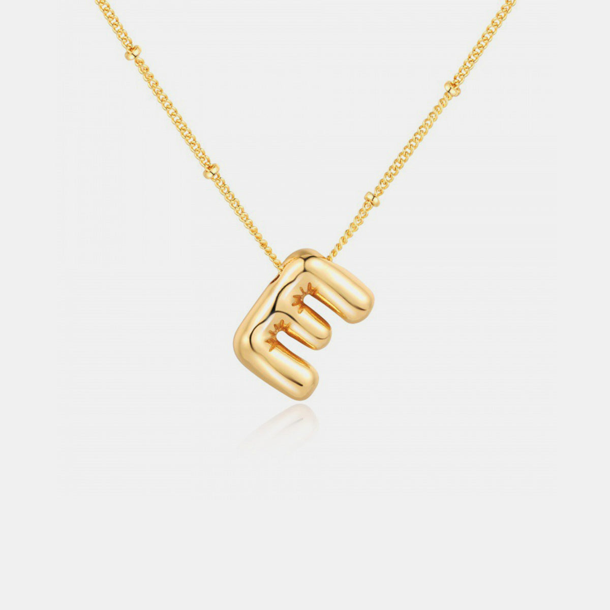 Bubble Initial Necklace: A - J