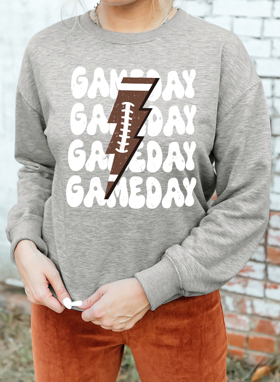 Game Day Distressed Sweatshirt