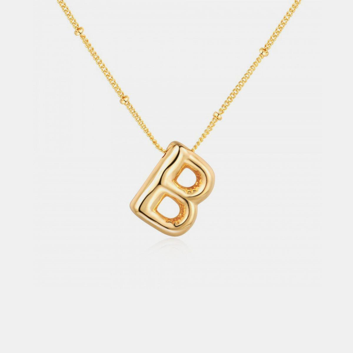 Bubble Initial Necklace: A - J