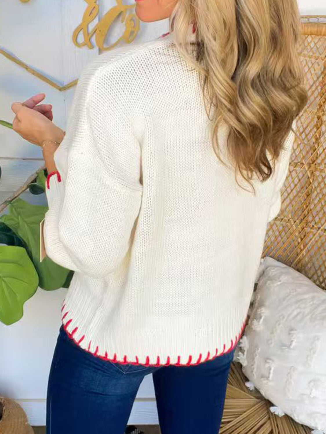 Wrapped in a Bow Sweater - White