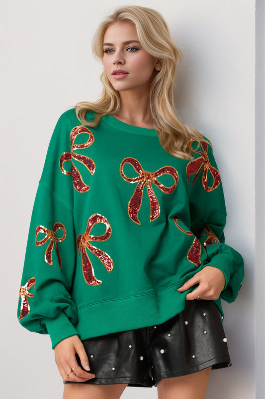 Christmas Bow Sweatshirt