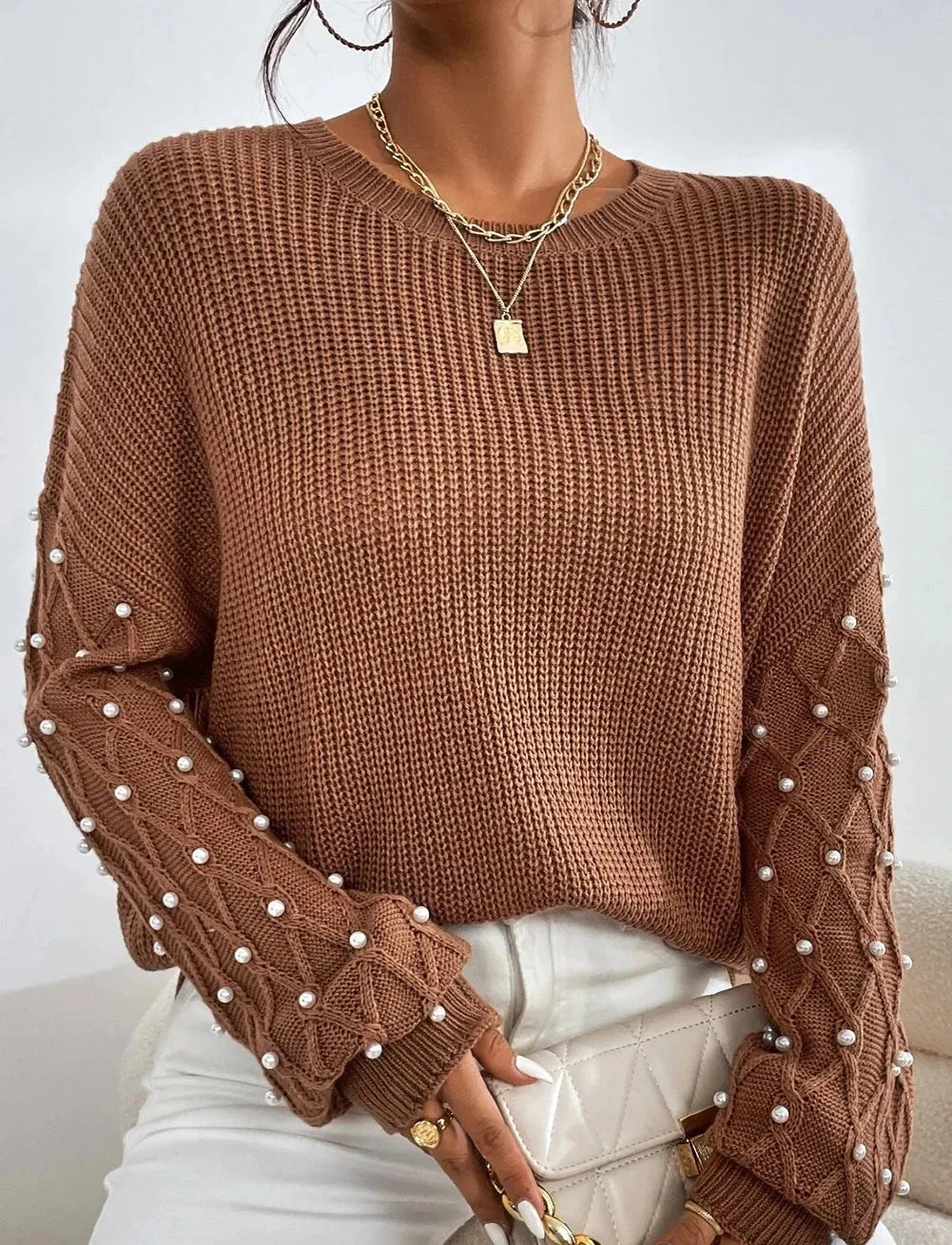 Pearl Detail Sweater