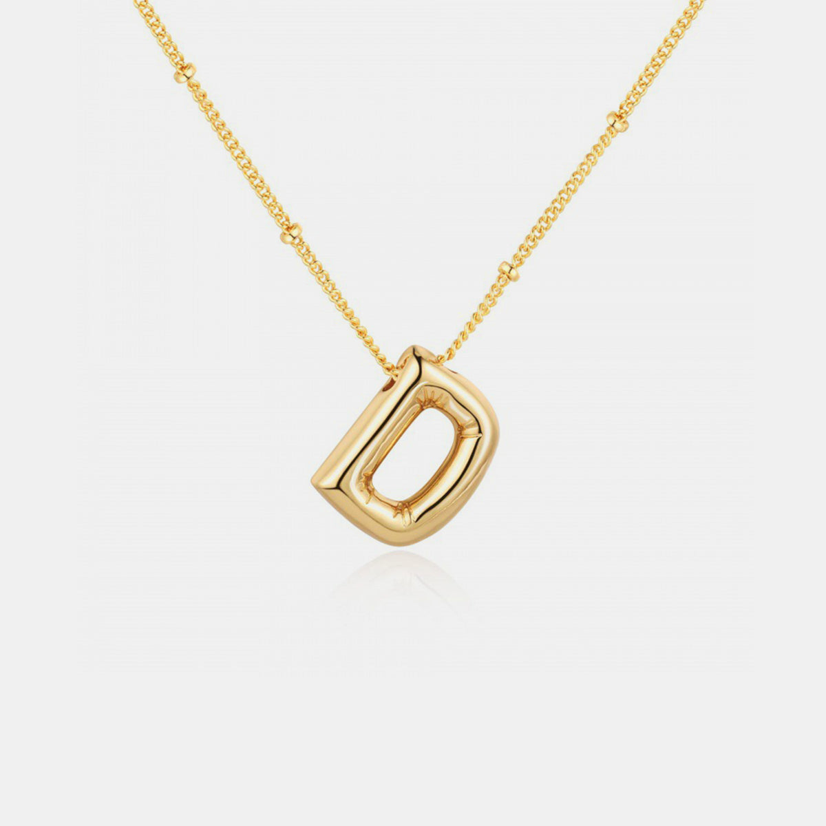 Bubble Initial Necklace: A - J