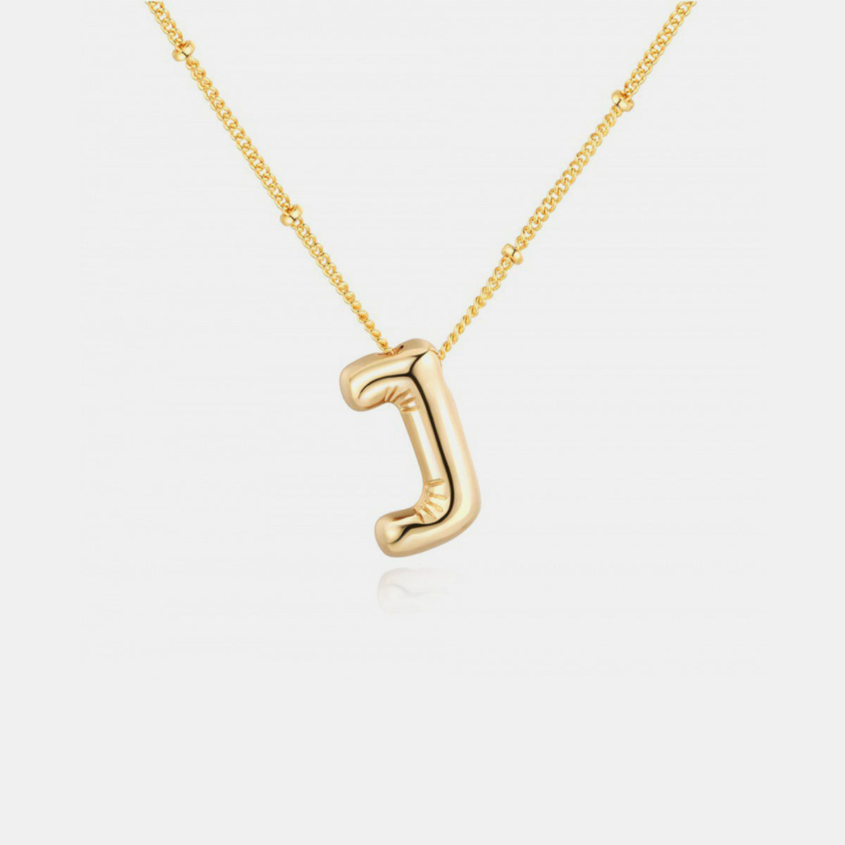 Bubble Initial Necklace: A - J
