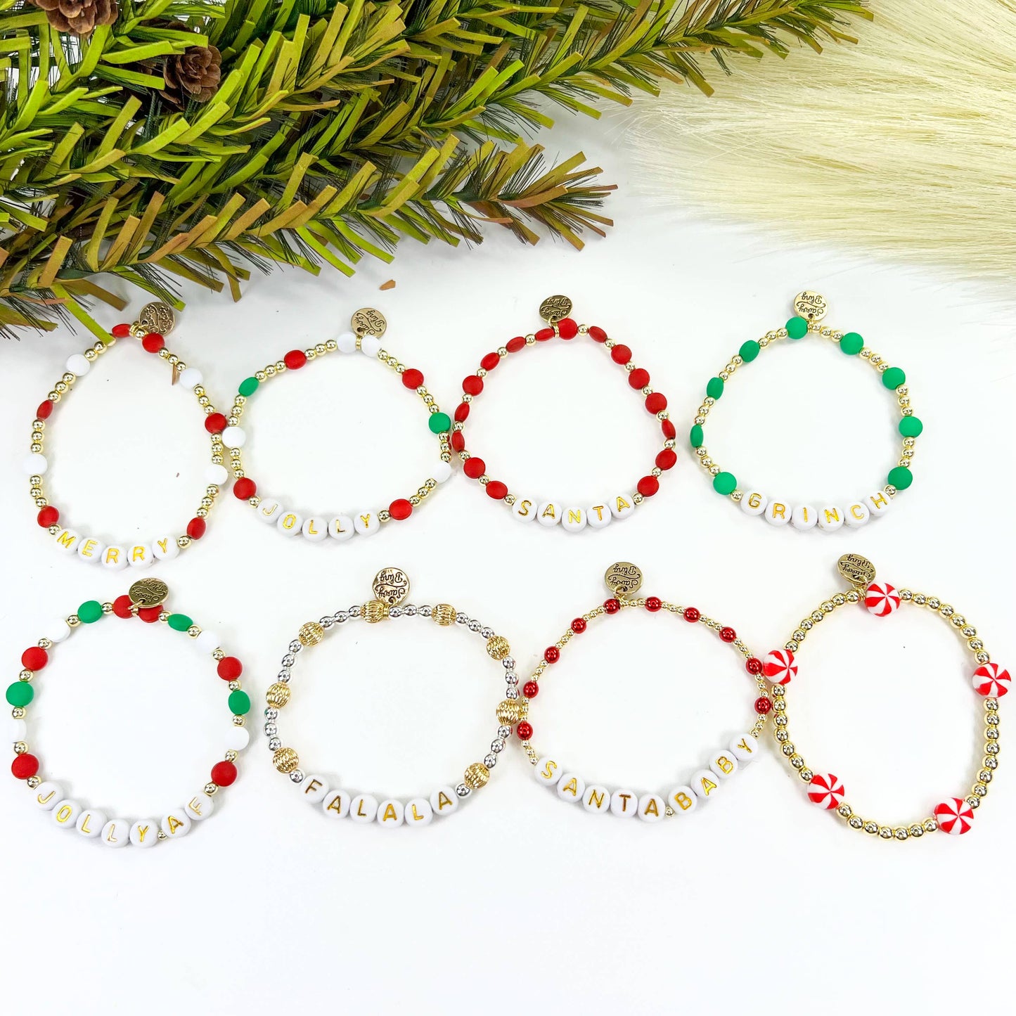 Christmas Beaded Bracelets
