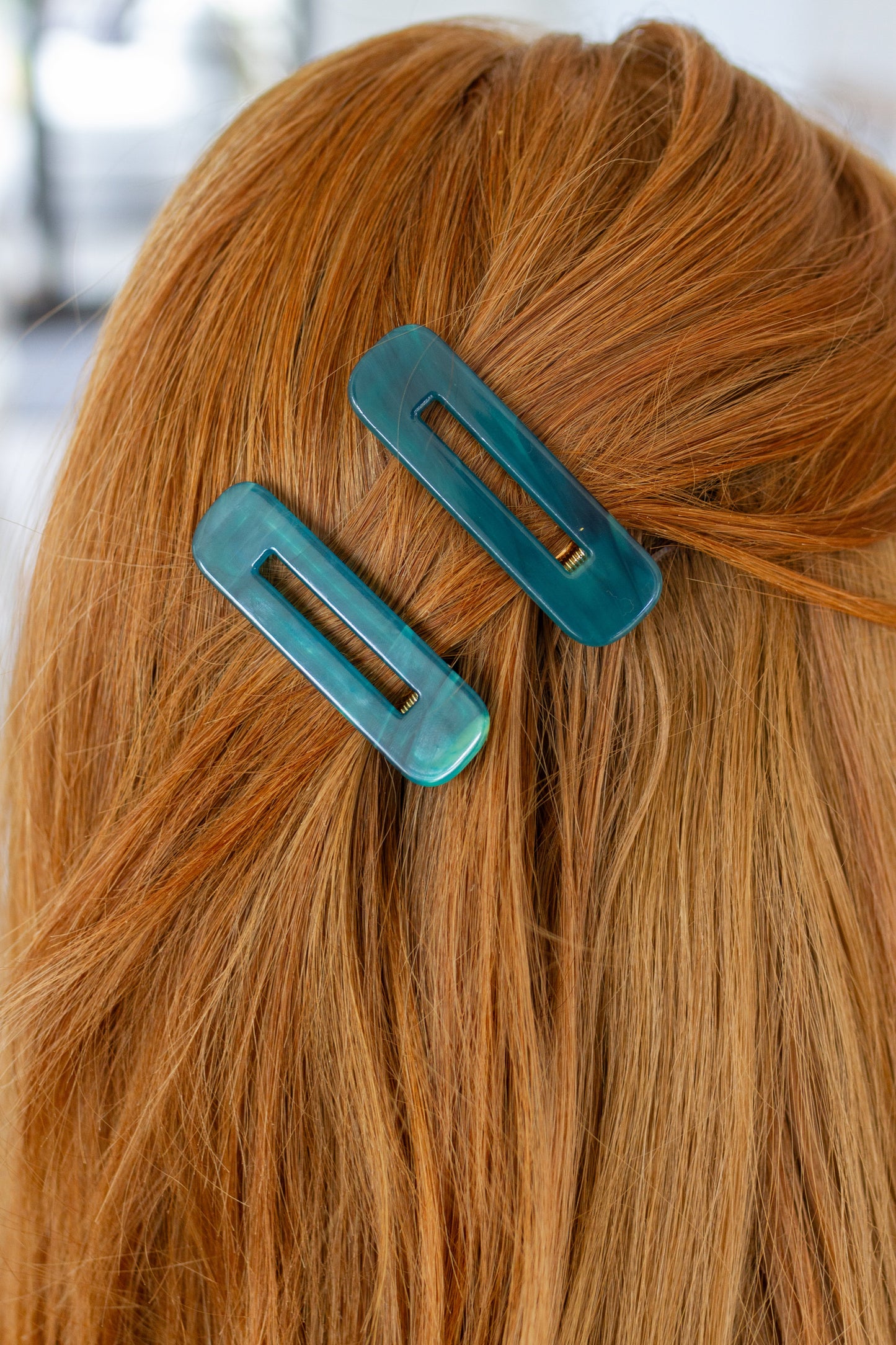 2 Pack Hair Clip in Sea Blue