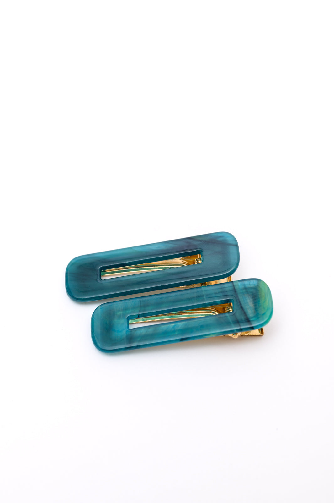 2 Pack Hair Clip in Sea Blue