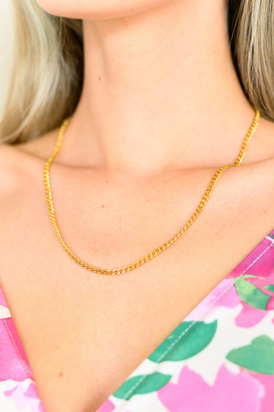 Gold Plated Chain Necklace