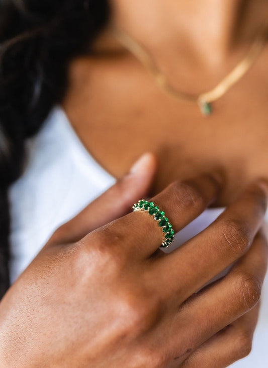 Green Gemstone Ring