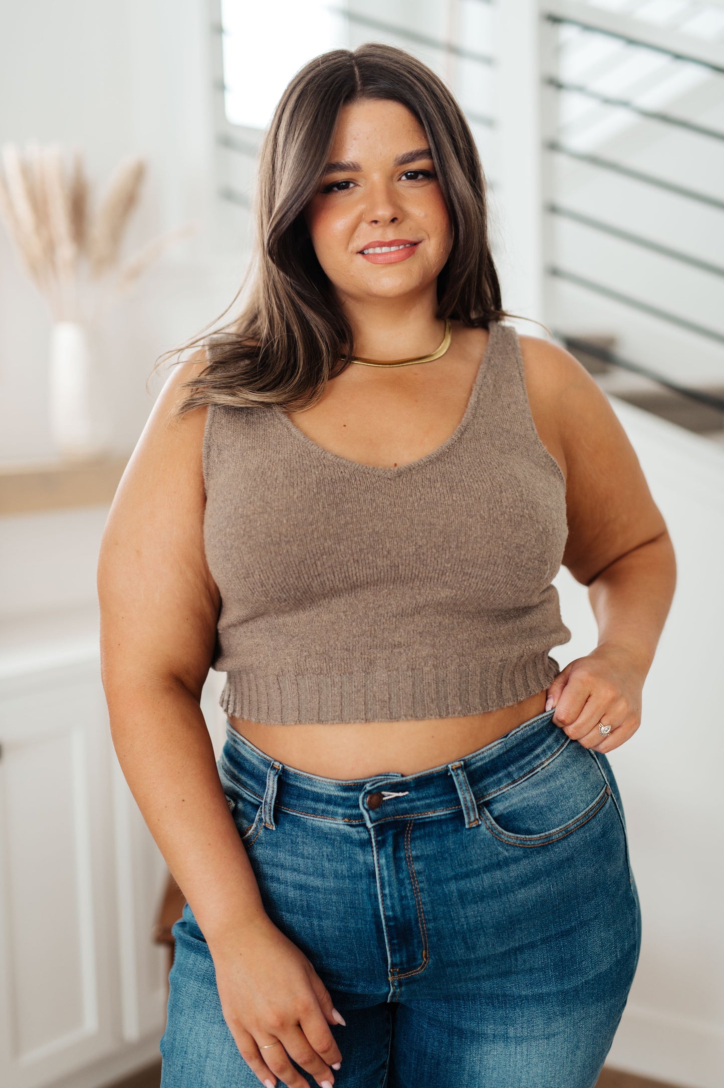 Cropped Sweater Tank