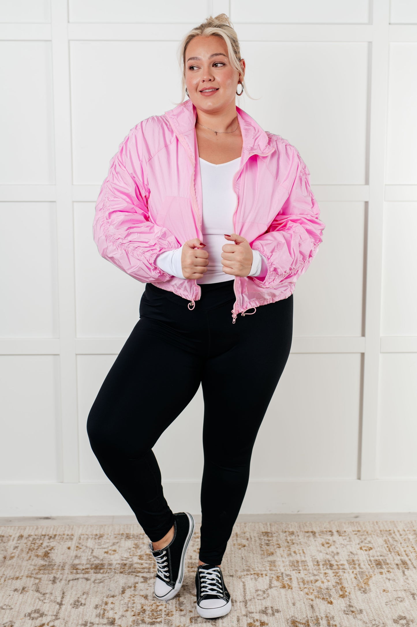 Pop of Pink Windbreaker