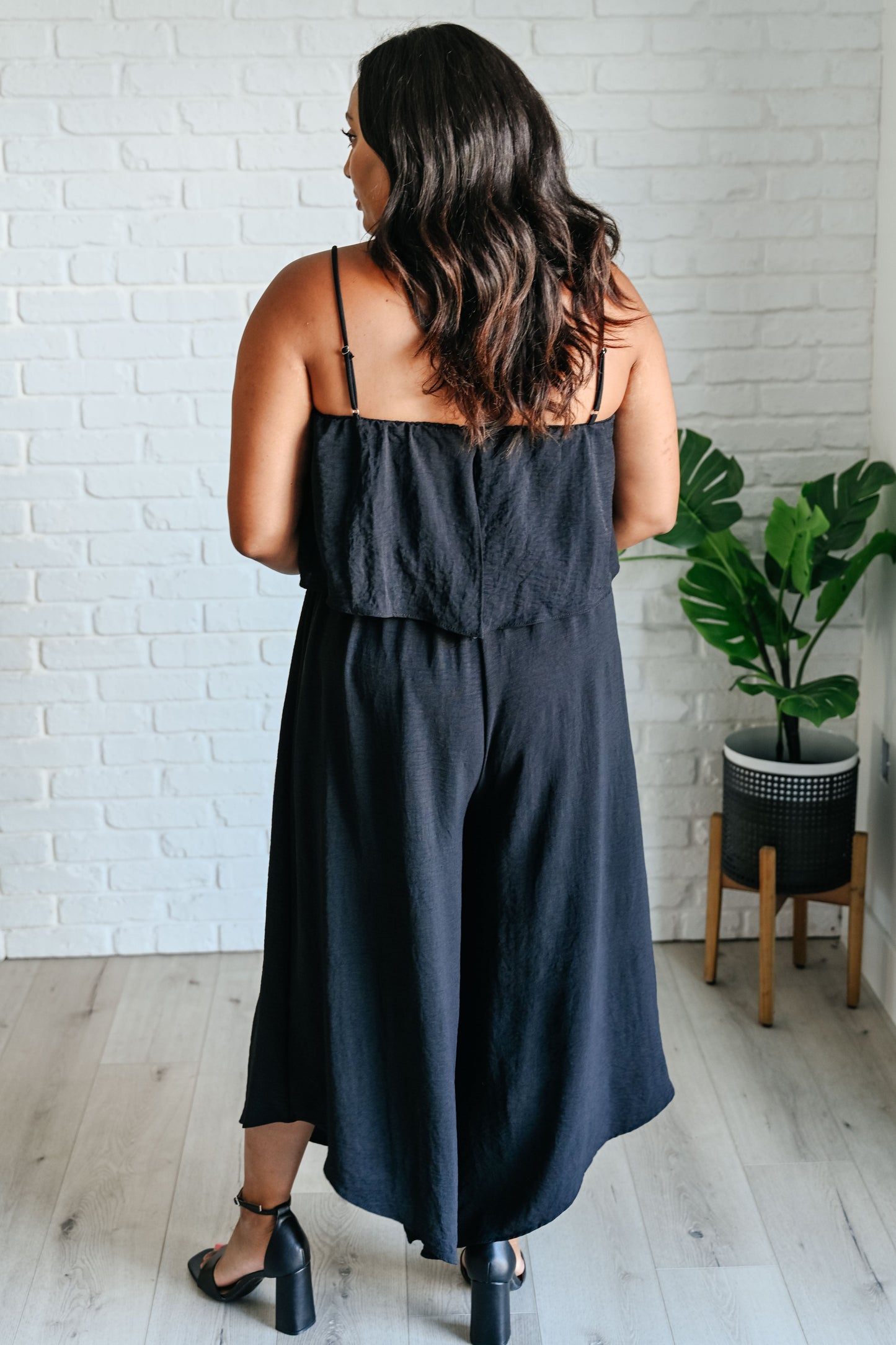 Black Tiered Jumpsuit