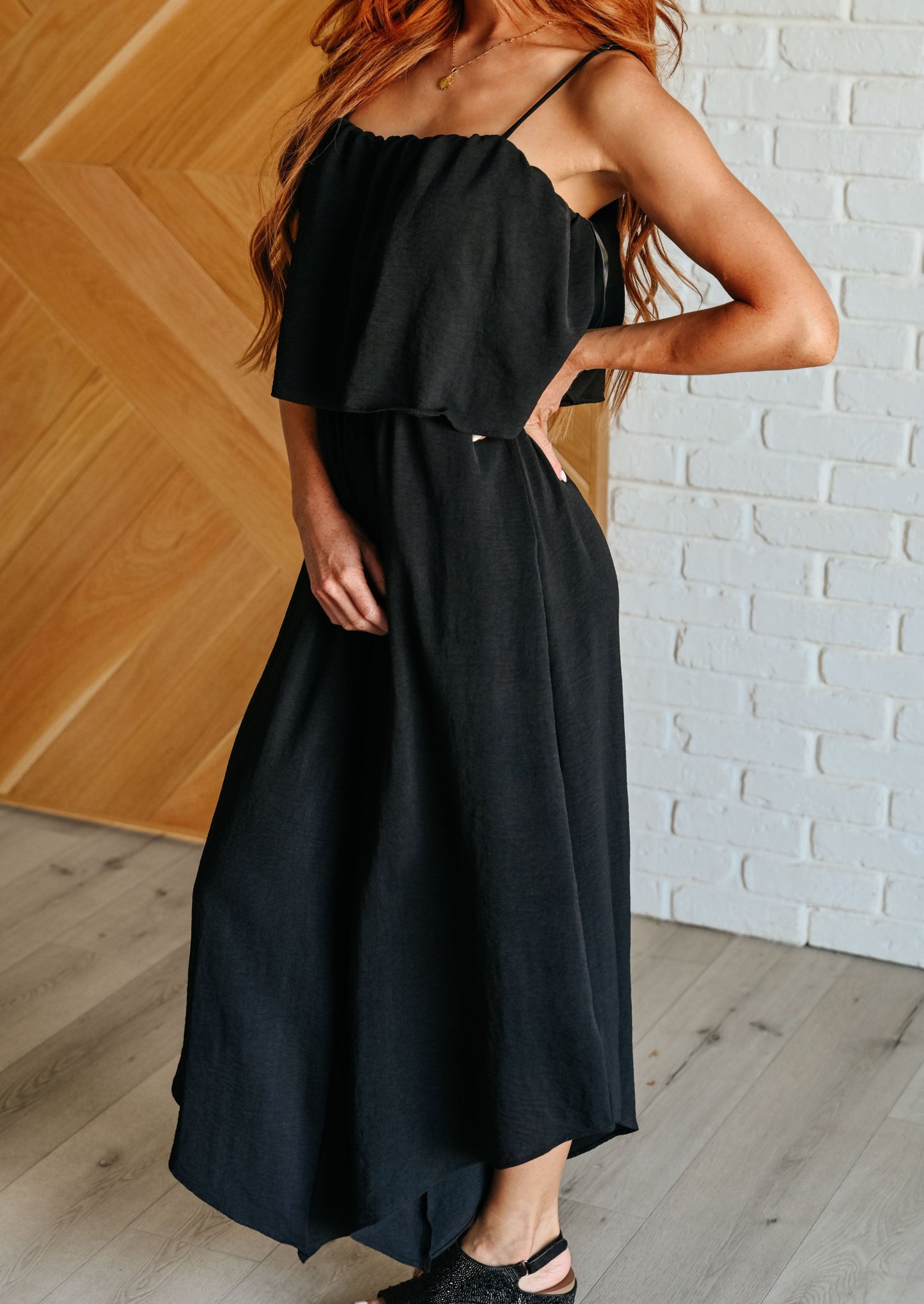 Black Tiered Jumpsuit