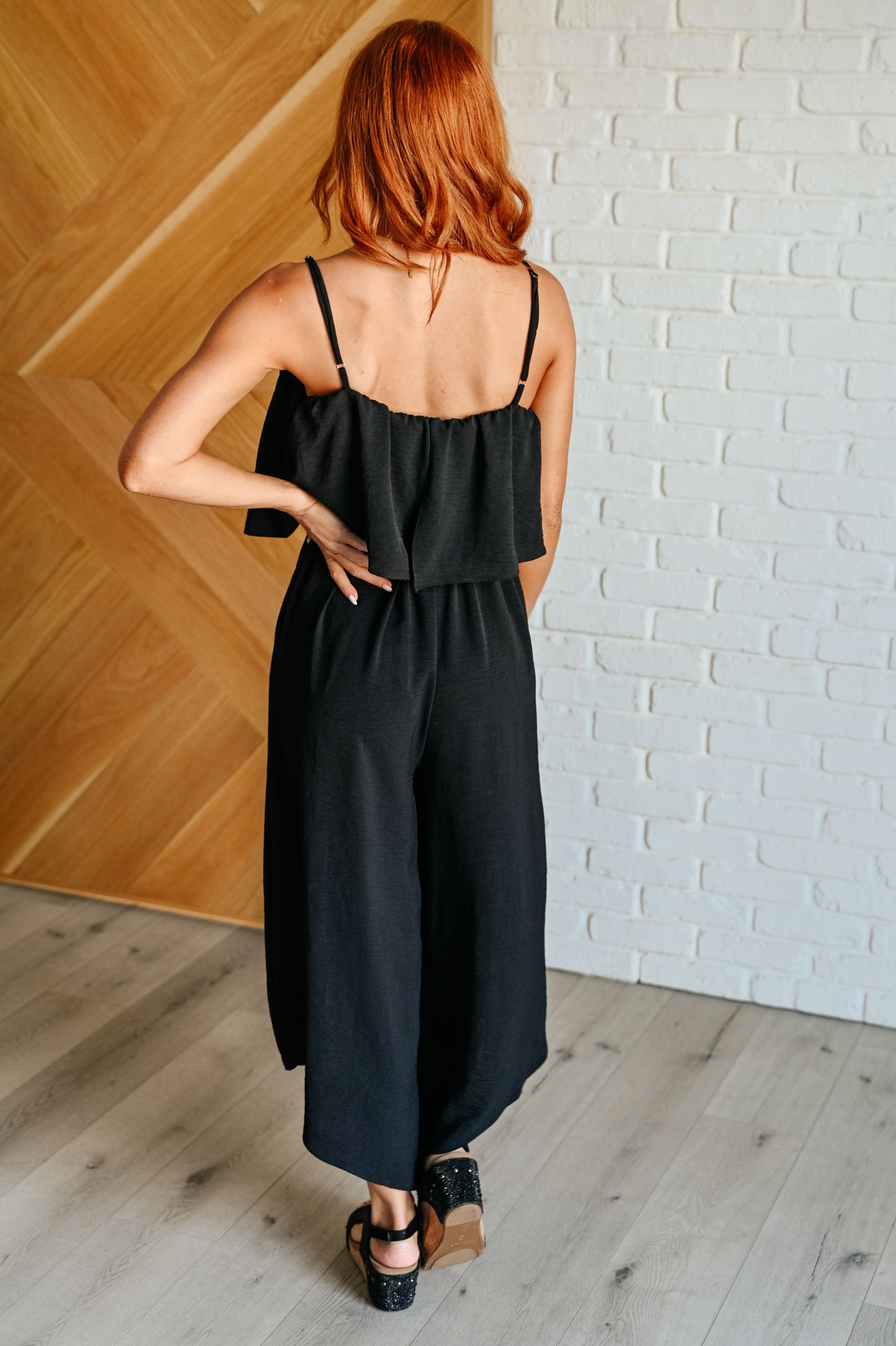 Black Tiered Jumpsuit