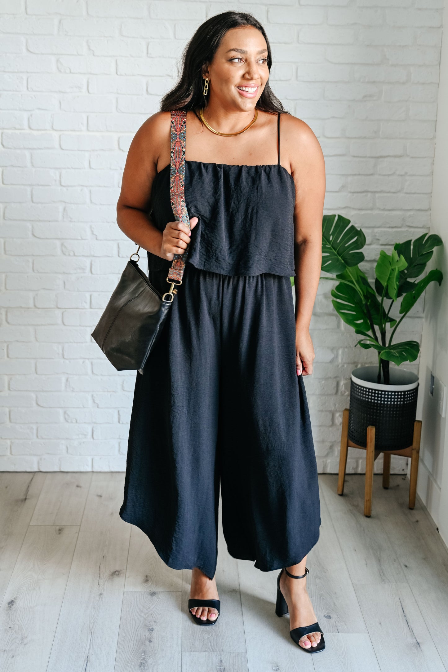 Black Tiered Jumpsuit