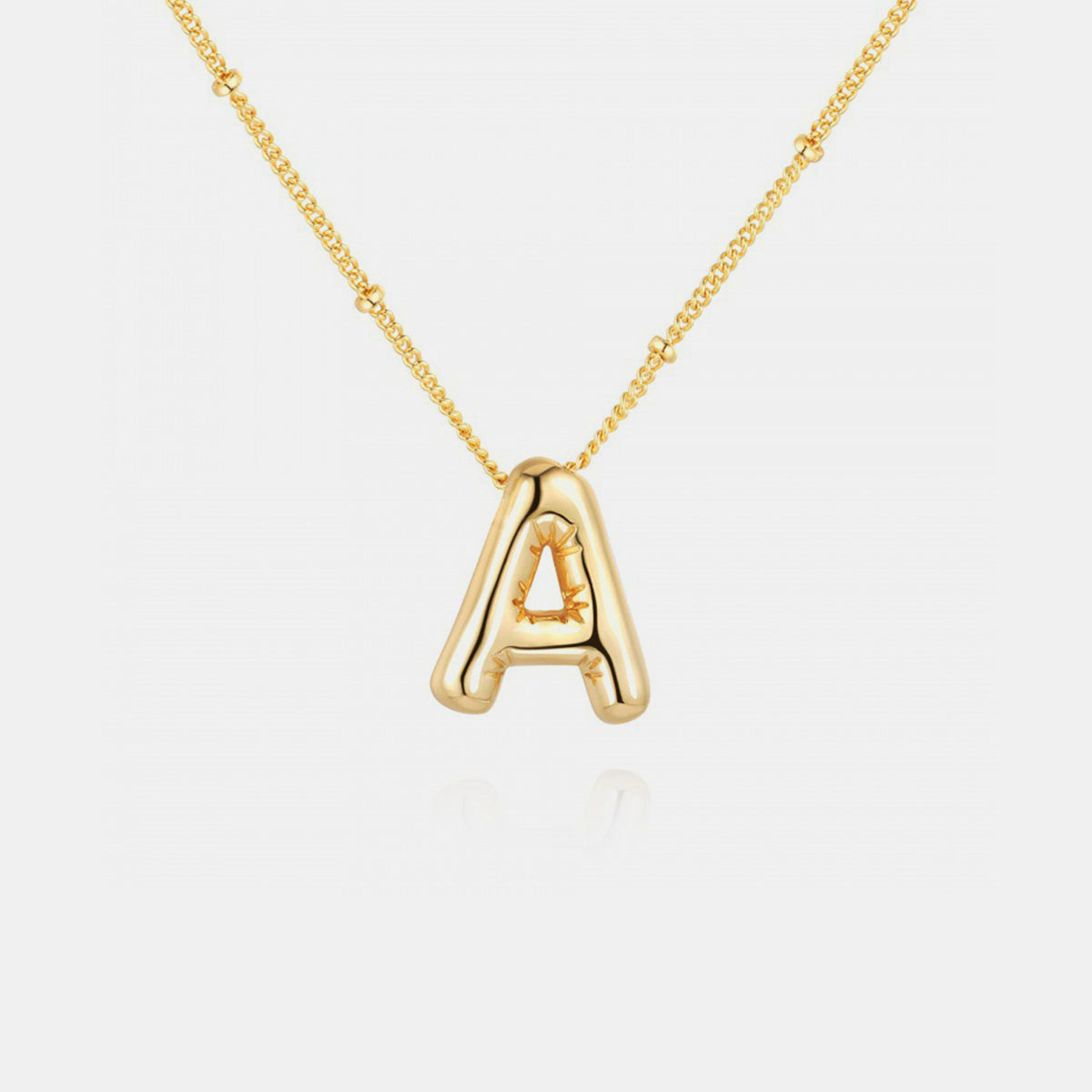 Bubble Initial Necklace: A - J