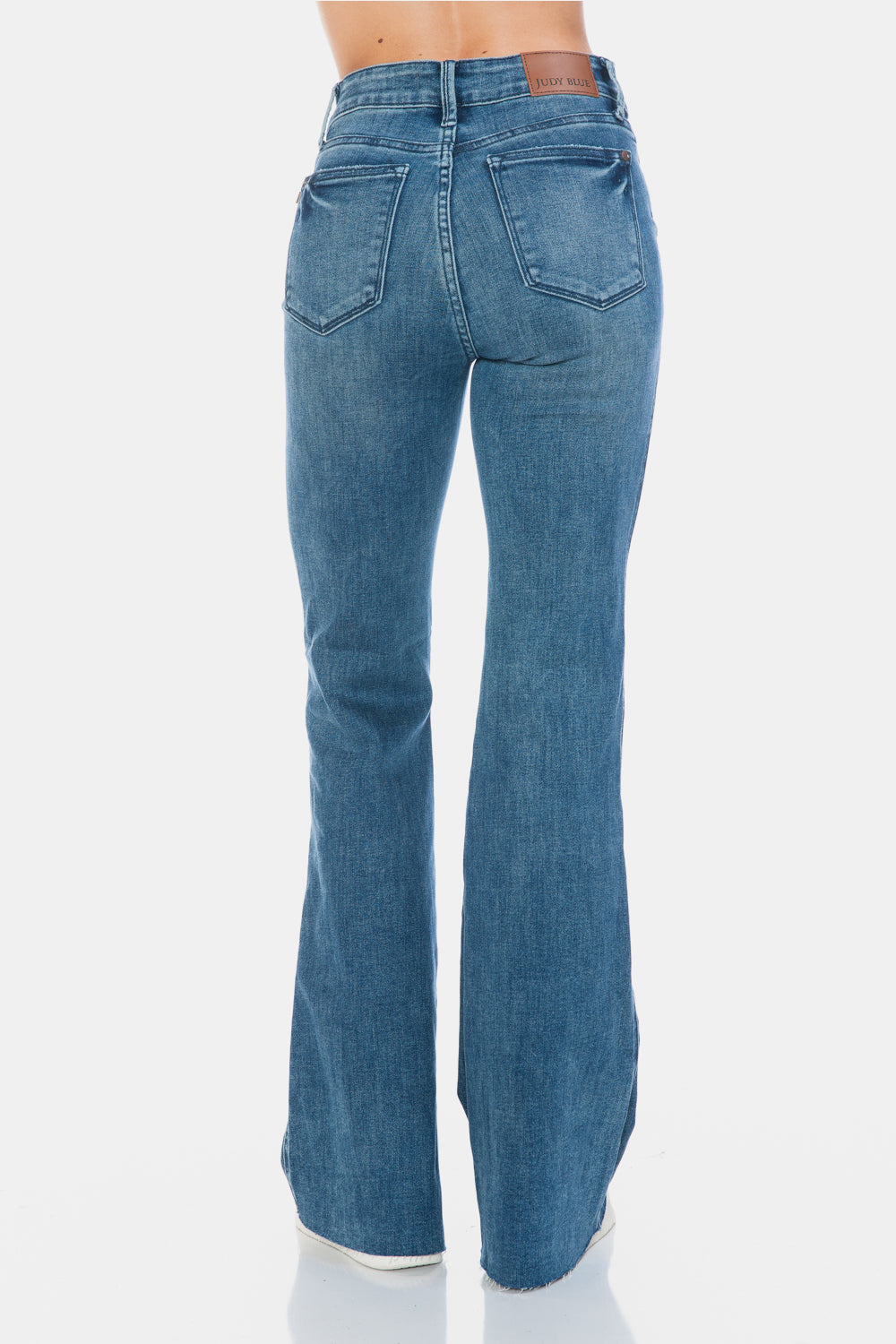 High Rise Flare Jeans in Medium Wash