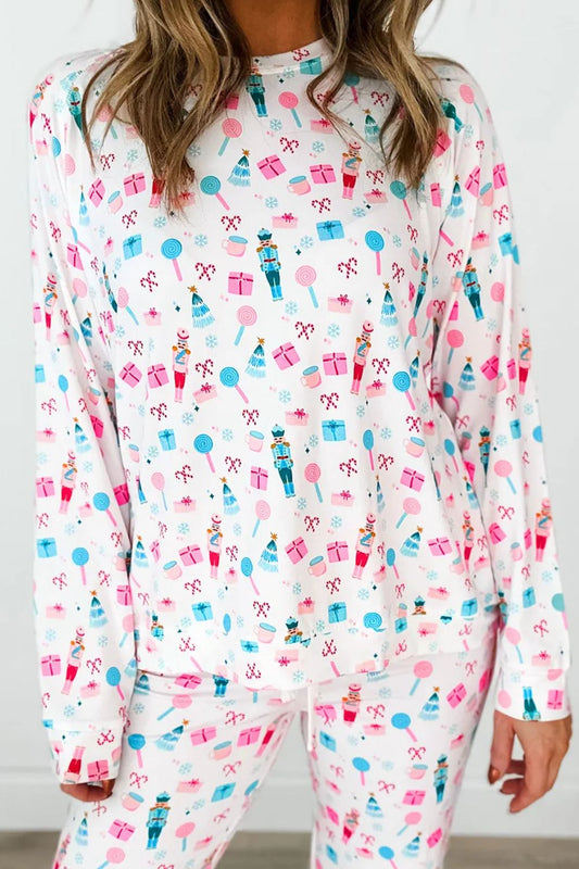 Winter Dreams Long Sleeve Top and Pants Lounge Set