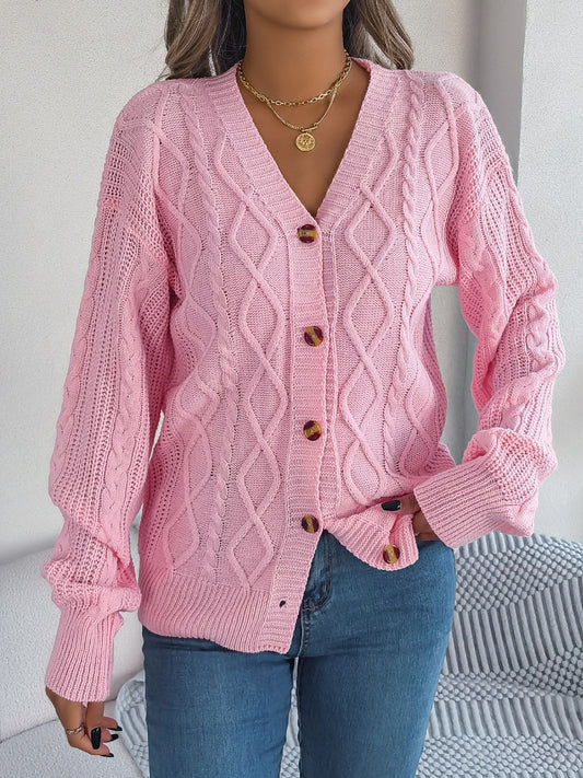 Cable-Knit Cardigan