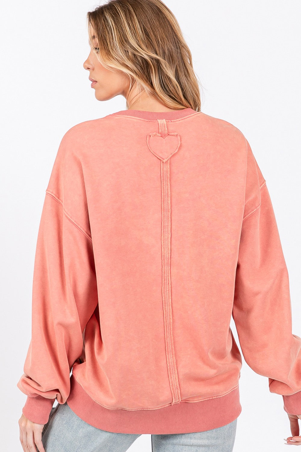 LOVE Sweatshirt in Pink/Orange