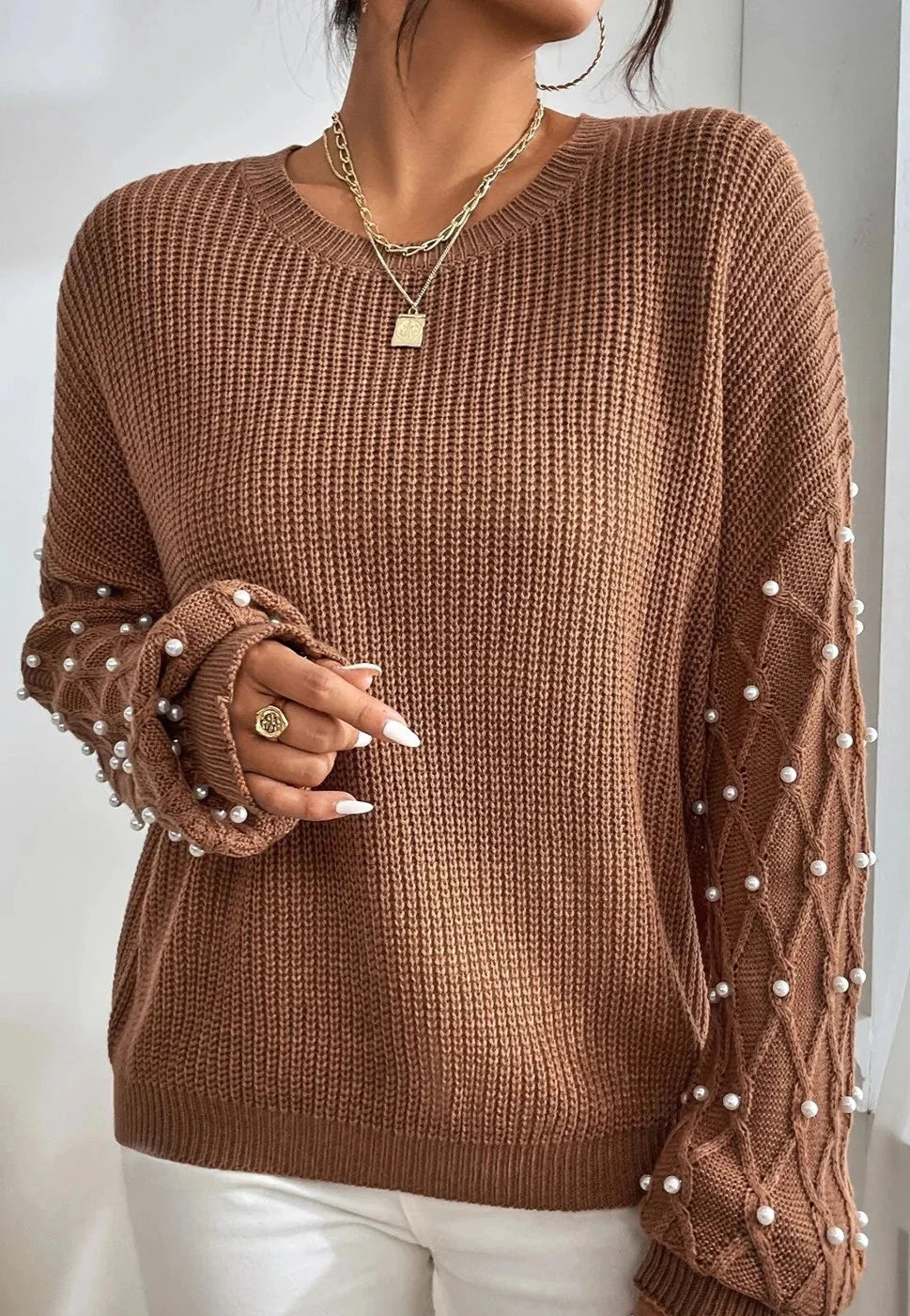 Pearl Detail Sweater