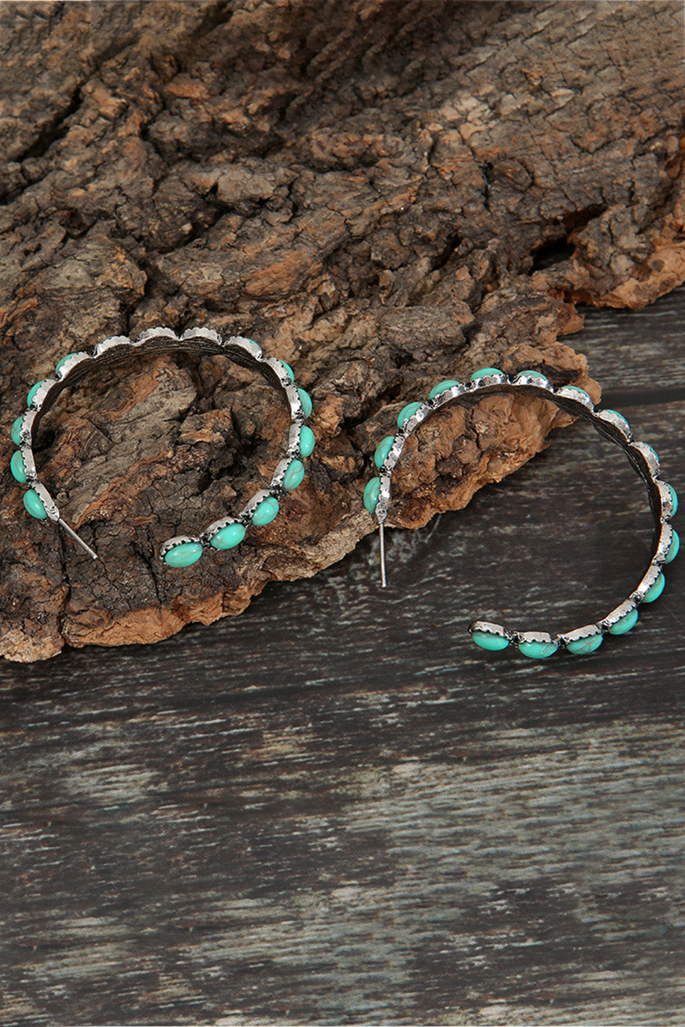 Vibrant Gemstone Hoops