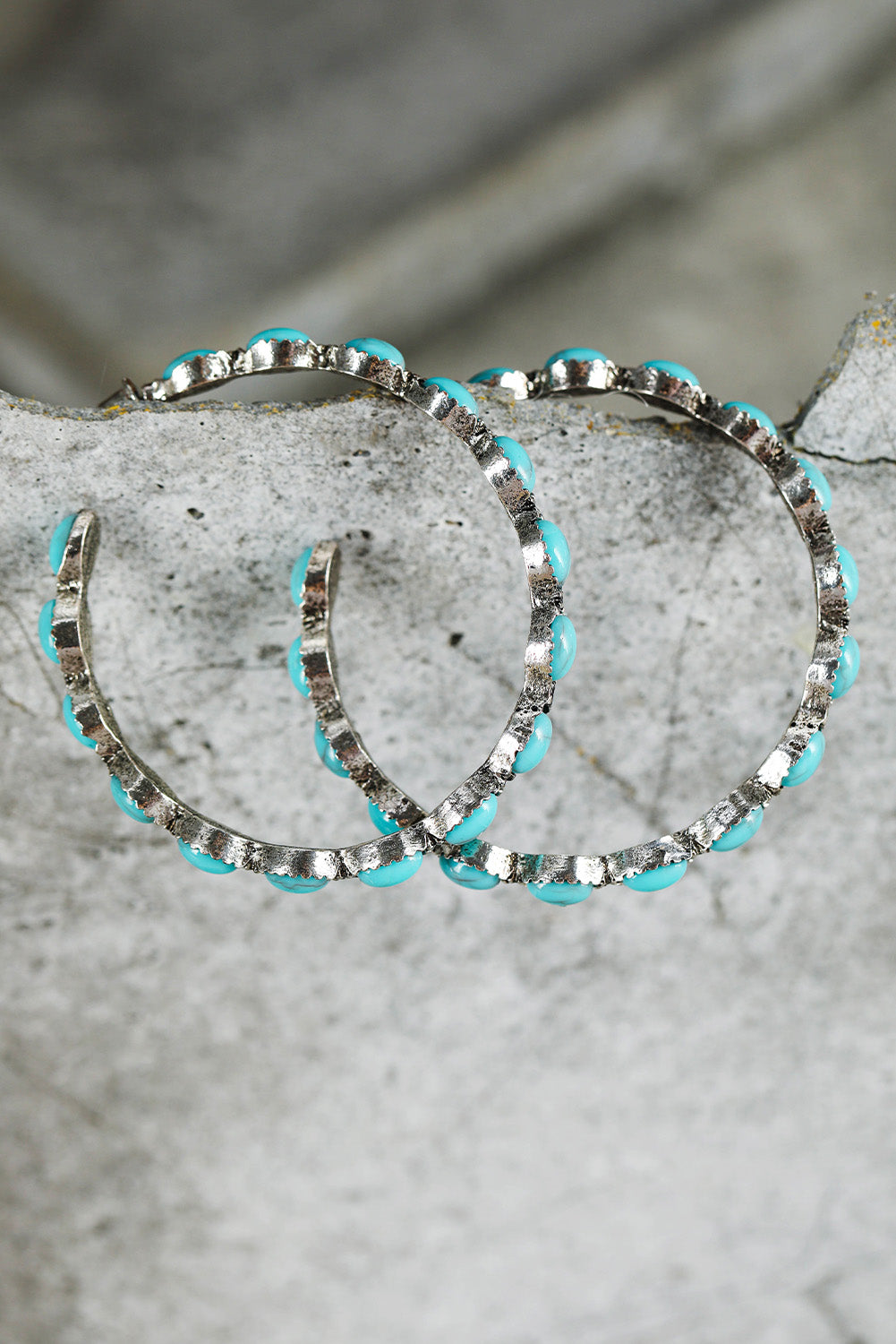 Vibrant Gemstone Hoops